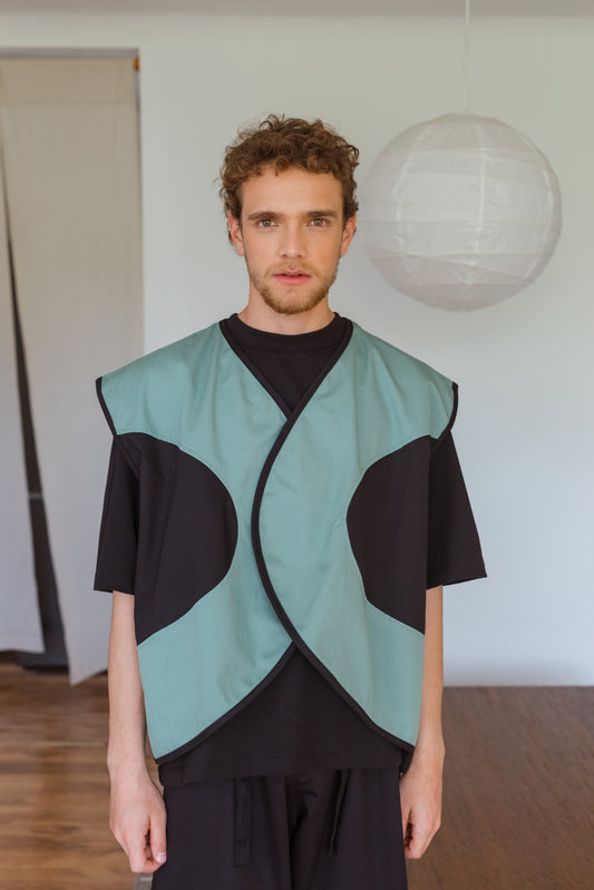 CHALECO HACIA ADENTRO VERDE