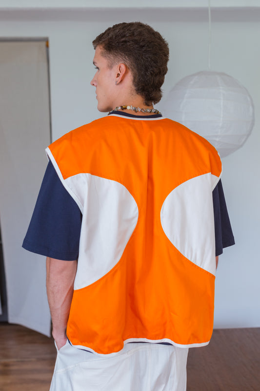 CHALECO HACIA ADENTRO NARANJA