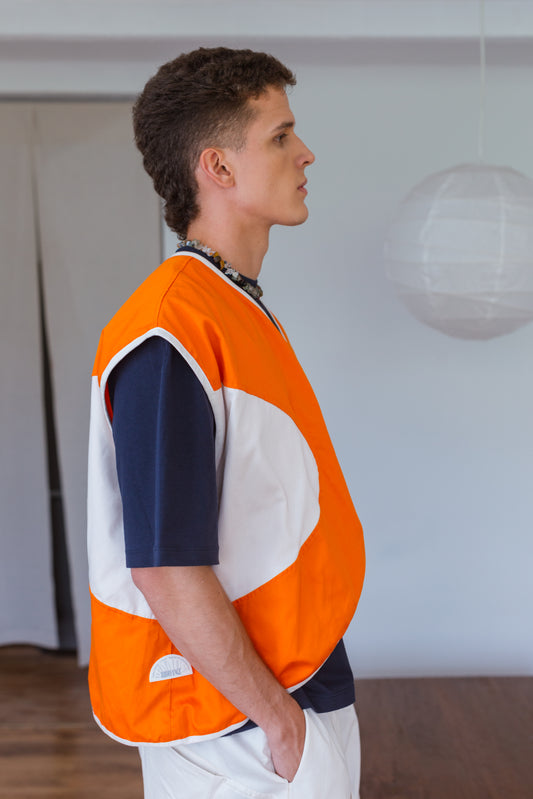 CHALECO HACIA ADENTRO NARANJA