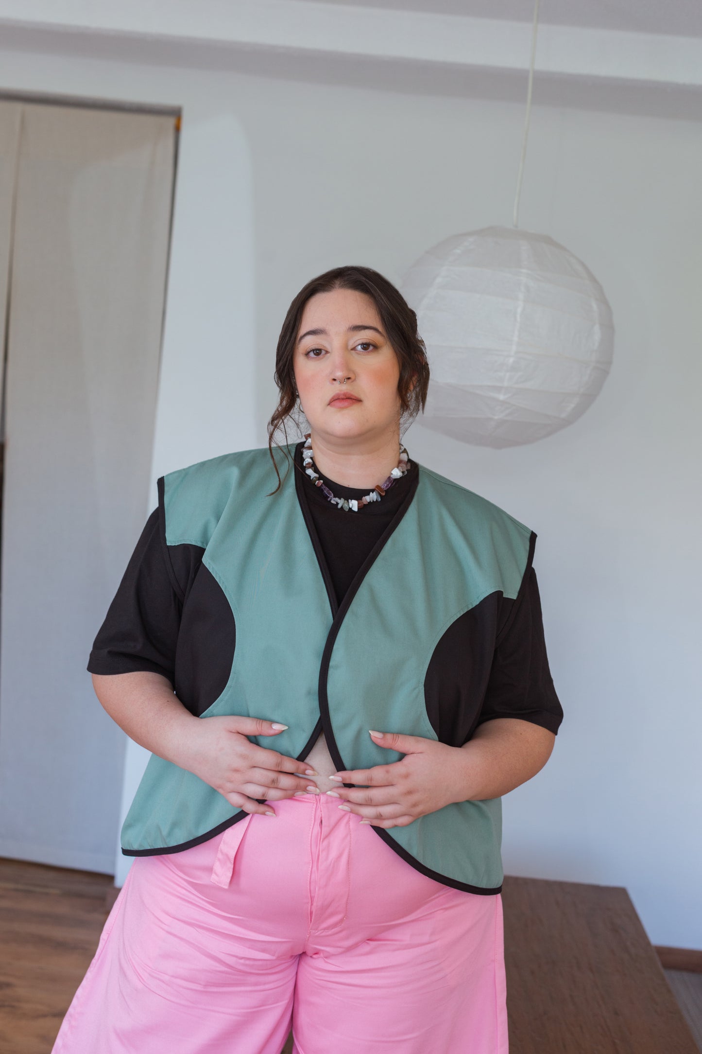 CHALECO HACIA ADENTRO VERDE