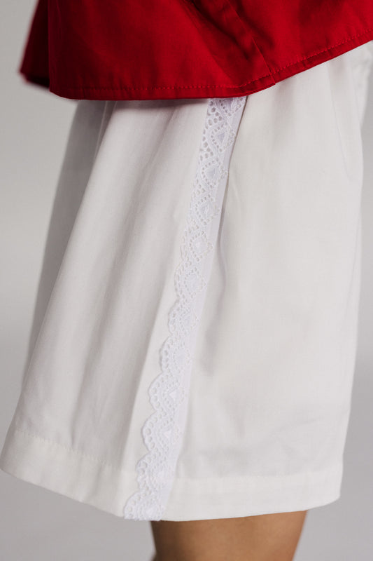 SHORT VÍNCULO CREMA